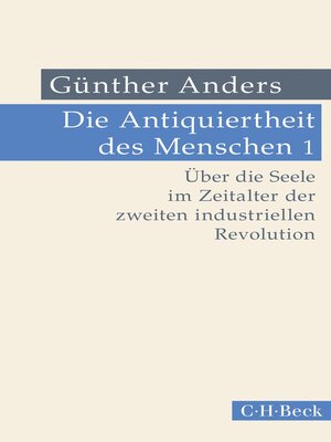 cover image of Die Antiquiertheit des Menschen Bd. I